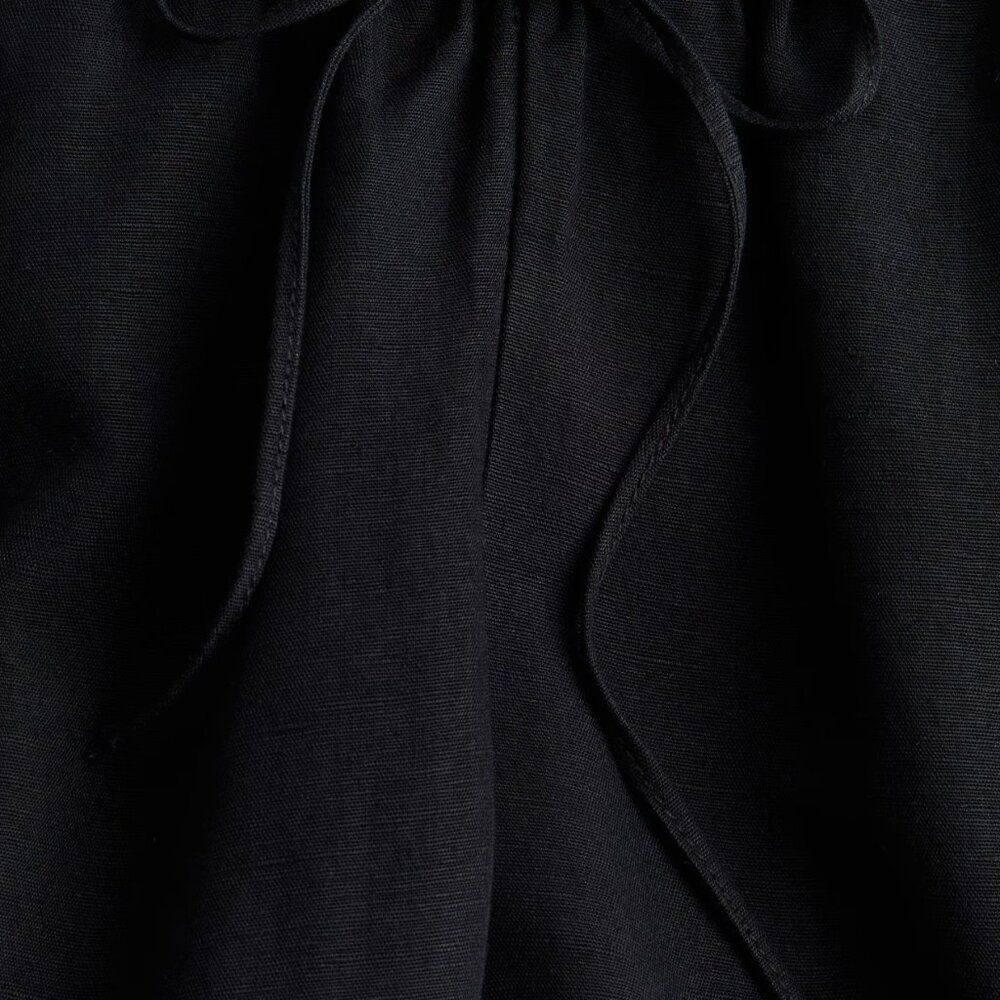 H&M Linen Blend Drawstring Trouser Pants- - image 2